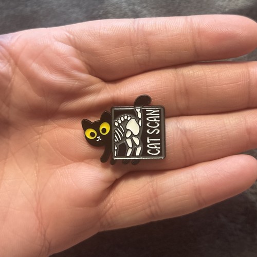 Cat scan skeleton - skeleton, black