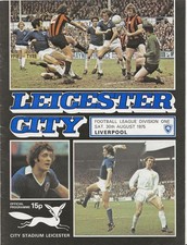 9 Leicester City Homes v Liverpool Football League Match Programmes