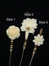 Handmade ivory flower