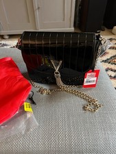 VALENTINO BLACK PATENT HANDBAG