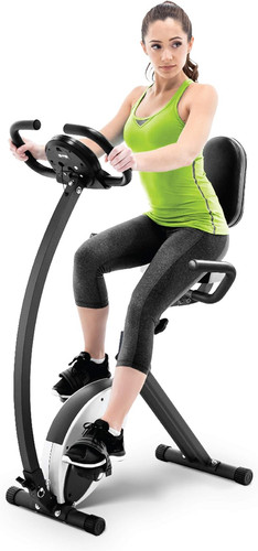 Foldable upright exercise bike - foldable,