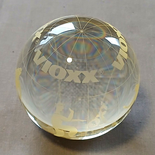 Clear glass globe - , paperweight