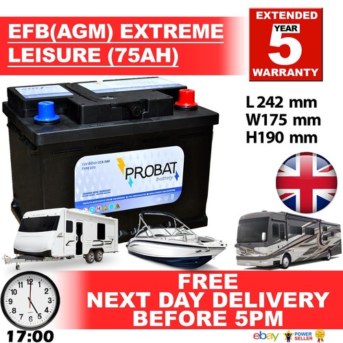 12v 75ah efb agm - 12v,