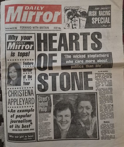 Vintage daily mirror newspaper - mirror,