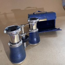 Vintage Blue Opera Glasses -