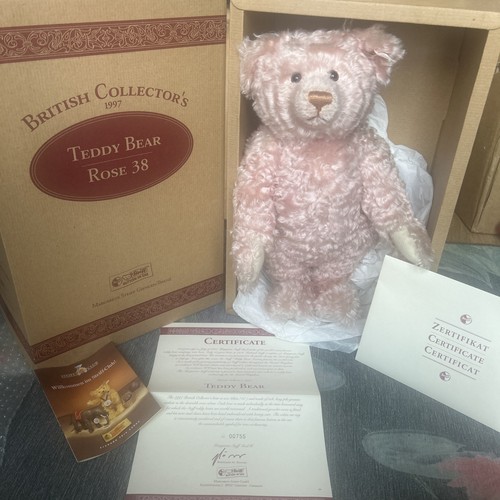 Steiff teddy pink rose - rose, british