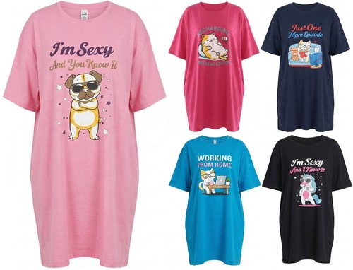 Ladies nightie one size baggy - ladies,