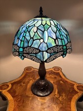 NEW Lamp Green Blue Stained