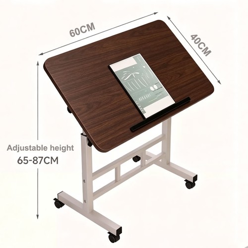 Mobile over bed table - table, foldable