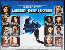 Murder on the Orient Express ORIGINAL Quad Film Poster Agatha Christie 1974