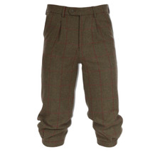 Alan Paine Mens Tweed Breeks Water Repellent 21" Leg Cropped Short Trousers