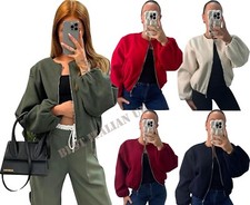 Womens Zip Bomber Jacket