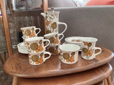 Midwinter 1960s Countryside Coffee Set For 6 - complete