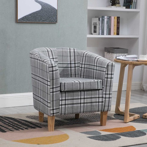 Tub chair linen fabric sofa - tub,