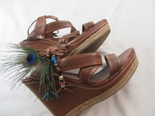 Size 5-Brown Faux Leather 5"
