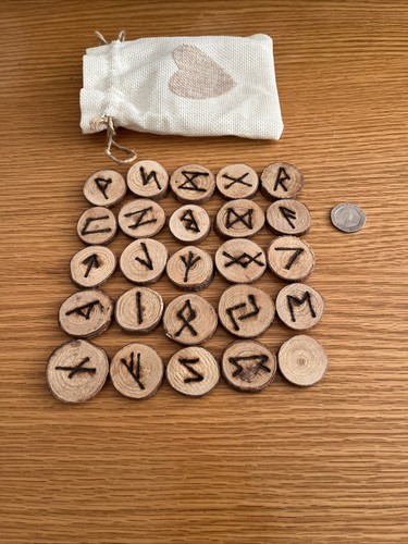 Handmade elder futhark - &,