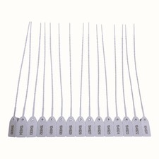 100-Pack Numbered Security Tags – Plastic Pull-Tight Security Seals 25cm Length
