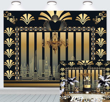 Roaring 20S Themed Backdrop Art Decor 1920S the Great Gatsby Themed Party Adu...