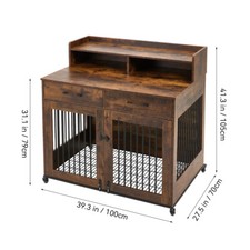 XL Large Wooden Dog Crate Pet