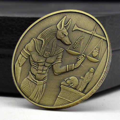 Anubis coppery coin ancient - anubis,