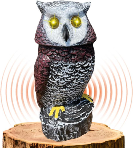 Solar powered garden owl - solar,