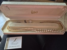 Lotus Simulated Pearl Necklace