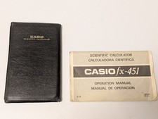 Vintage Casio FX-451 Scientific Calculator Solar Fully Working Made Japan 1980s