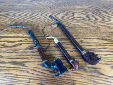 3X ANTIQUE 19TH C WOODEN