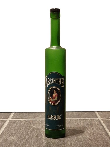 Empty absinthe bottle - absinthe,