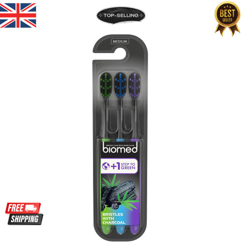 Black charcoal toothbrush - toothbrush, 3