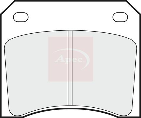 Disc brake pad - rear, trw