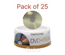 25 x Memorex DVD+RW 4.7GB 4X