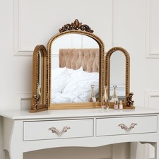 Gold Ornate Arched Triple