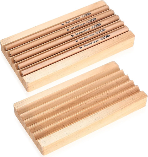 Pcs wooden pen trays - 2,