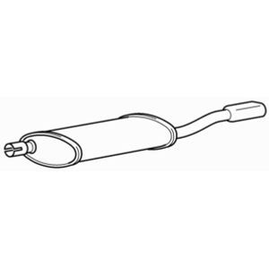 Quality rear exhaust silencer - quality,