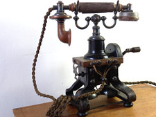 c1895 Antique Ericsson Skeletal Eiffel Tower Telephone – Original Phone