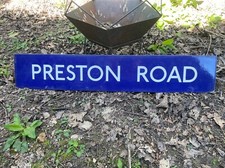 London Underground enamel