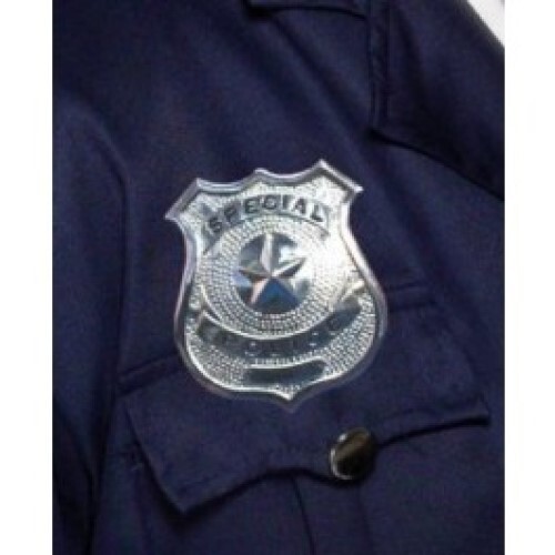 Metal police badge - metal,