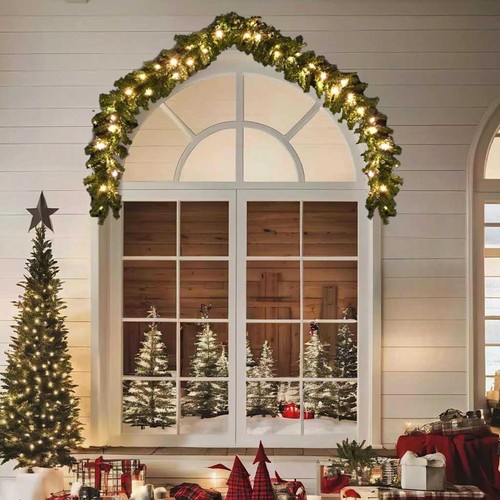 Christmas garland with - christmas, led