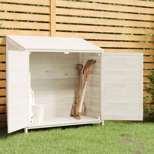 Garden shed white - garden,