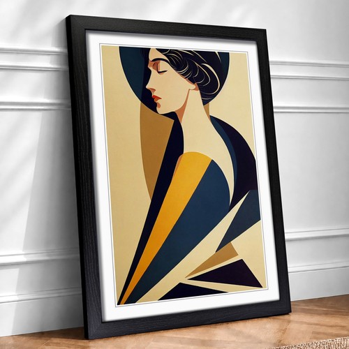 Art deco portrait - art,