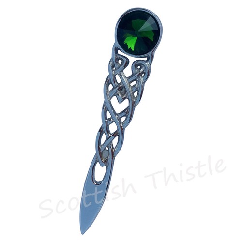 Scottish kilt pin celtic - pin, stone