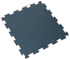 Blue Interlocking Extra Duty Heavy 8mm Thick Rubber Anti Slip Floor Gym Tiles