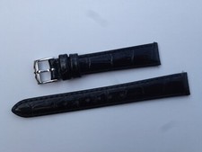 GENUINE ROTARY LADIES BLACK LEATHER WATCH STRAP SIZE 14MM