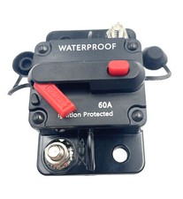 60 Amp Circuit Breaker with Switch Manual Reset, Waterproof Inline Fuse Inverter
