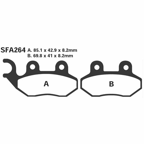 Pair pads ebc - pair, sfa