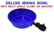 DELUXE XL CLAMP ON GROUND BAIT MIXING BOWL SIDE TRAY FOR SEAT BOX CARP CHAIR