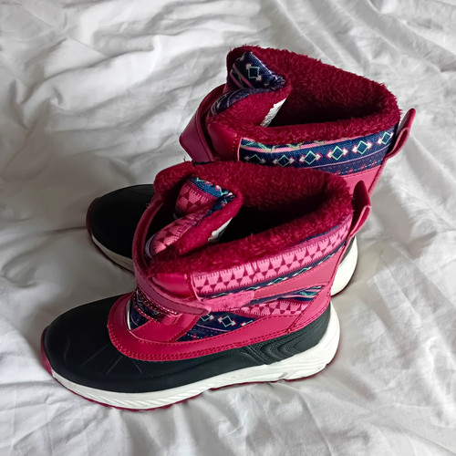 Girls pink snowshoe boots - pink,