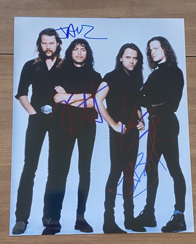 Metallica signed 8x10 photo - 8x10,