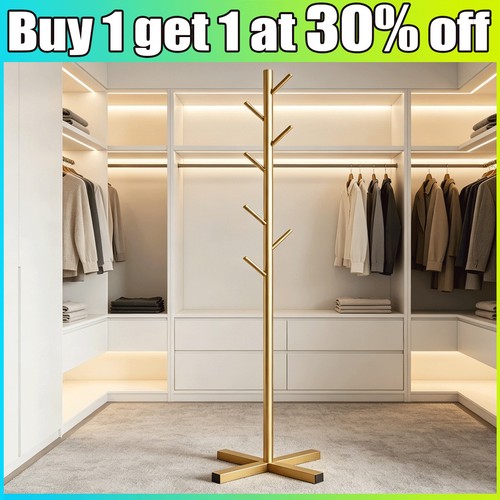 Metal coat stand tree hallway - coat,